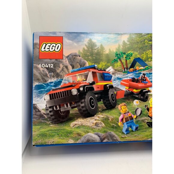 Lego City 4x4 Fire Truck With Rescue Boat 60412 301 Pieces - Picture 6 of 6
